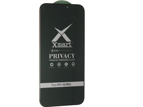 Zastitno staklo XMART 9D Privacy za iPhone 14 Pro