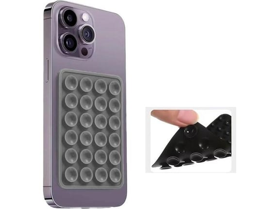 Octobuddy stiker za telefon dvostrani sivi