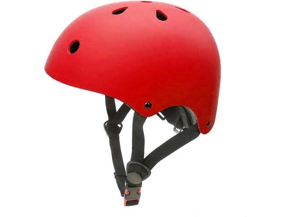 Kaciga za trotinet,rolere,skateboard (L 58-62 cm) crvena