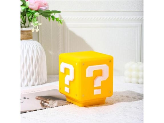 Lampa Super Mario Question Block