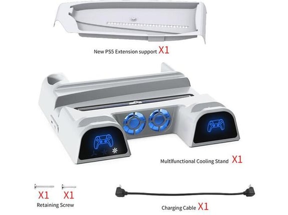 Stalak DOBE TP5-3532B za PS5/ PS5 SLIM beli