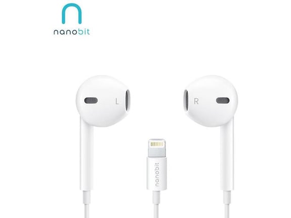 Slusalice NanoBeats NB301 za iPhone Lightning bele