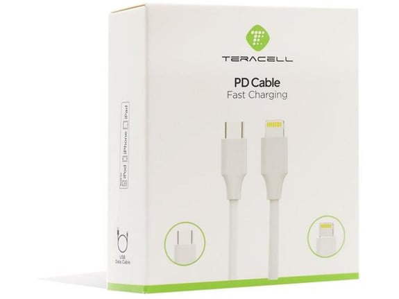 Kabel Teracell Plus PD Type-C na iPhone Lightning beli 2m