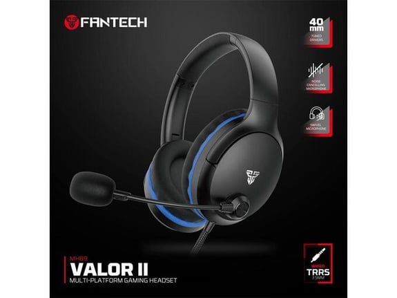 Slusalice Gaming Fantech MH89 Valor II crne