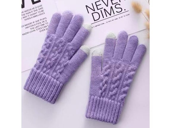 Rukavice za touch screen WINTER lavanda