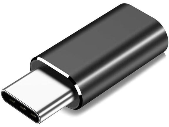 Adapter Type-C muski na Lightning zenski crni