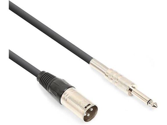 Mikrofonski kabel 6,3mm na XLR Muski JWD-AU20 0,2m-0,5m