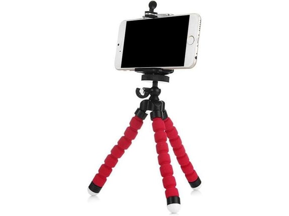 Stativ Tripod za mobilni telefon Mini Soft crveni
