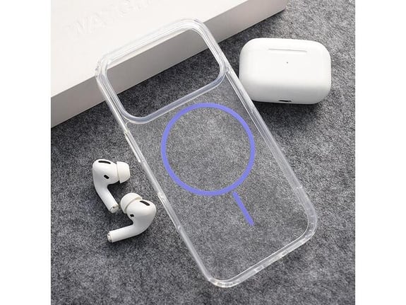 Maska za iPhone 17 Pro Max ljubičasta Mag Case Clear Slim