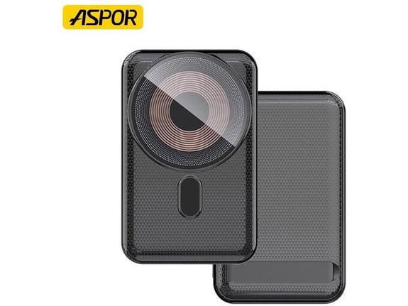 Power Bank Aspor A326 Mag Charger 22.5W 10000 mAh crni