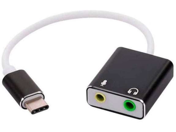 USB Type-C zvucna karta 7.1 JWD crna