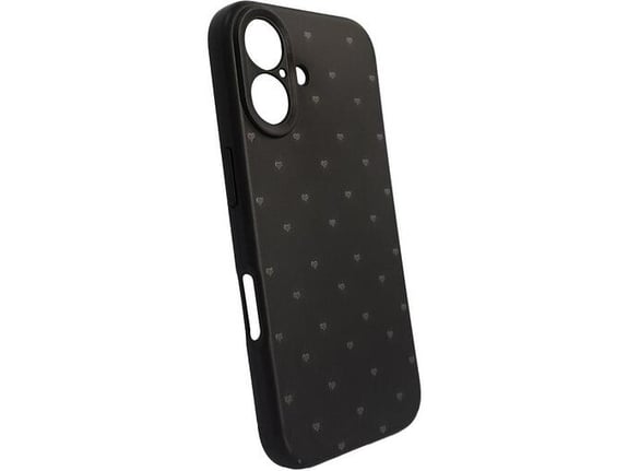 Maska za iPhone 16 Cute Heart crna