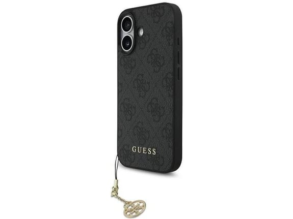 Maska za iPhone 17 Guess 4G Charms Collection MagSafe crna