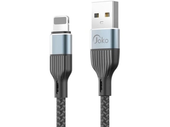 Kabel KONFULON Joko DL40 3A, 120W, USB na iPhone Lightning sivi 1m
