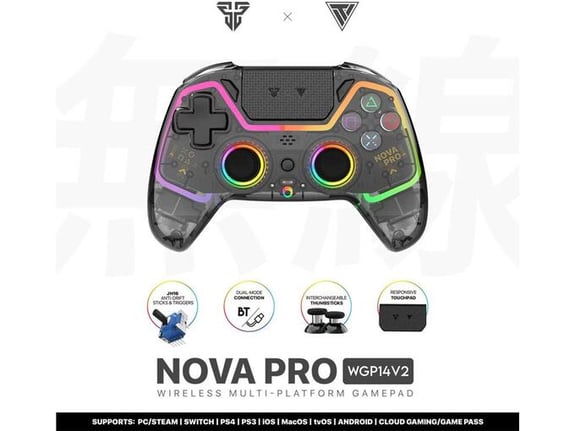 Joypad wireless Fantech WGP14V2 NOVA PRO multiplatform RGB crni