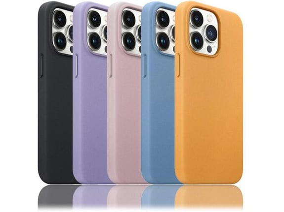 Maska za iPhone 17 Pro Beautiful Shine Leather crna