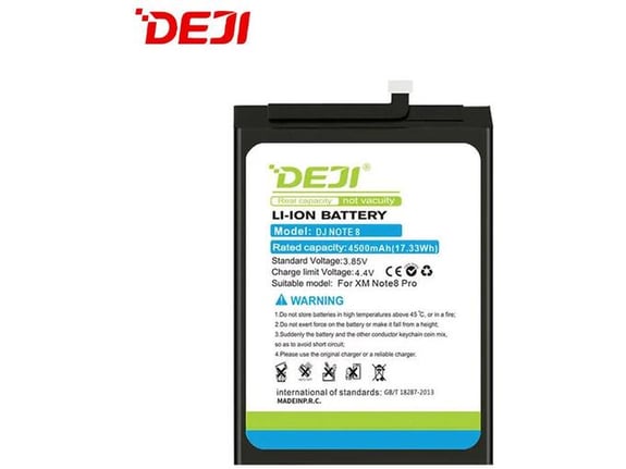 Baterija DEJI za Xiaomi Redmi Note 8 Pro/BM4J (4500 mAh)