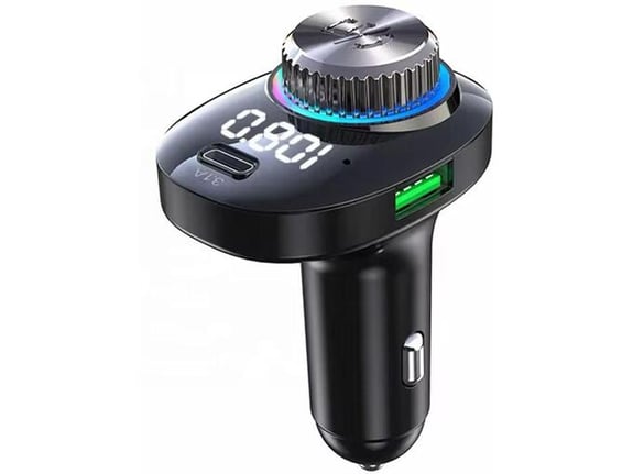 Bluetooth FM LED Transmiter C18 crni