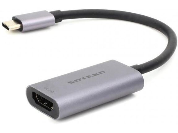 Adapter Sotako Type-C na HDMI 4K 60 HZ 0.15 sivi
