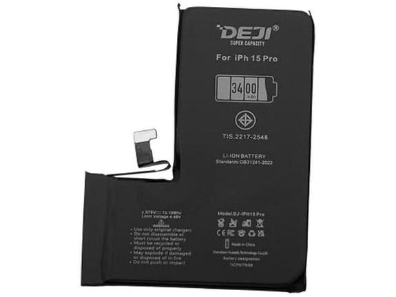 Baterija DEJI za iPhone 15 Pro (3400 mAh) High Capacity