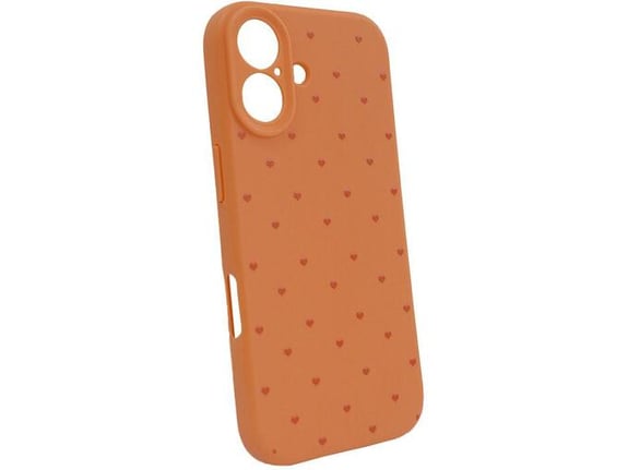 Maska za iPhone 17 narandžasto Cute Heart