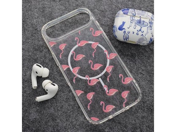 Maska za iPhone Air Tropical Flamingos Mag Case Nanobit Print