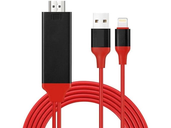 Kabel Lightning na HDMI adapter + USB 2m