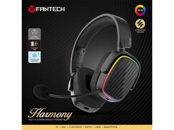 Bluetooth slusalice Fantech WHG02 Harmony crne