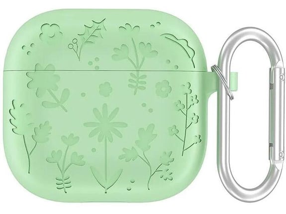 Zastitna futrola Flower za Airpods 3 svetlo zelena