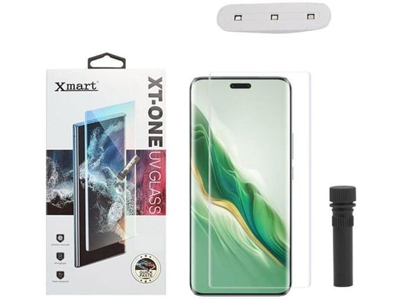 Zastitno staklo XMART UV Glue Full Cover + lampa za Honor Magic 7 Pro
