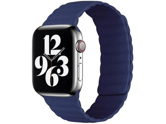 Silikonska narukvica za Apple Watch sa magnetom plava 42/ 44/ 45/ 49 mm