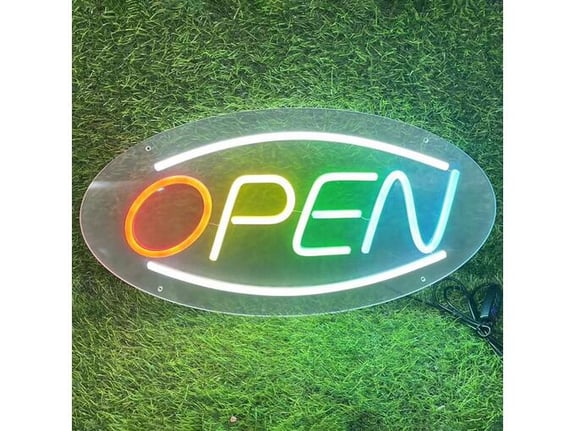 NEON svetleci reklamni znak Open