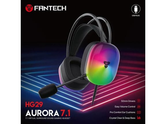 Slusalice Gaming Fantech HG29 Aurora 7.1 crne