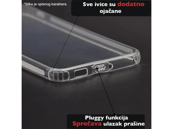 Maska za Samsung A17 5G/ A175F Skin Silikon with pluggy transparent