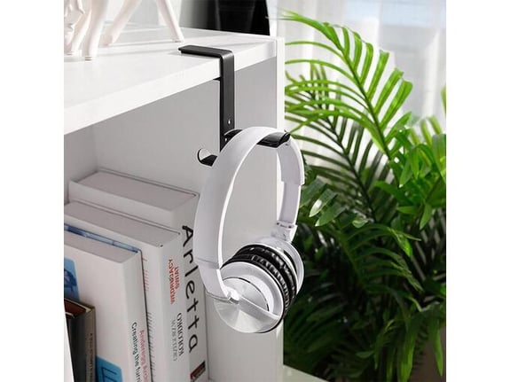 Drzac za slusalice za kompjuterski sto crni Tip1