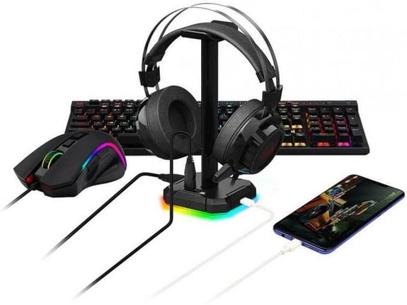 Drzac za slusalice Redragon Scepter Pro HA300 RGB crni´