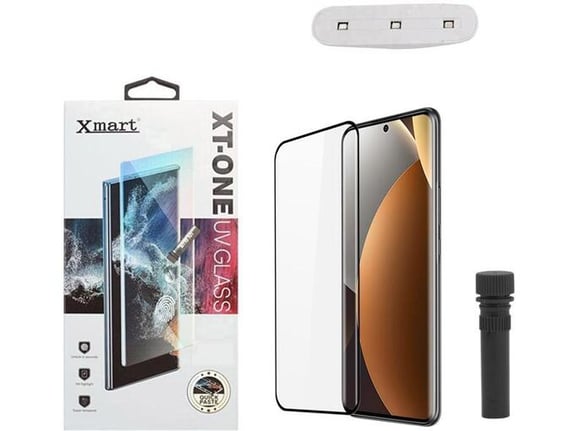 Maska za štitno staklo XMART UV Glue Full Cover + lampa za Xiaomi Redmi Note 15 Pro Plus 5G (EU)