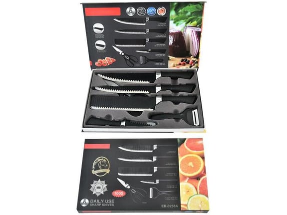 Black edition set za kuhinju, 6 komada