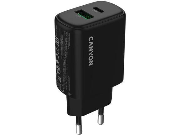 Canyon Kućni punjač OnCharge 250 25 W PD QC crni
