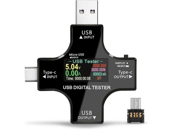 JWD Multifunkcionalni USB sigurnosni tester 4u1