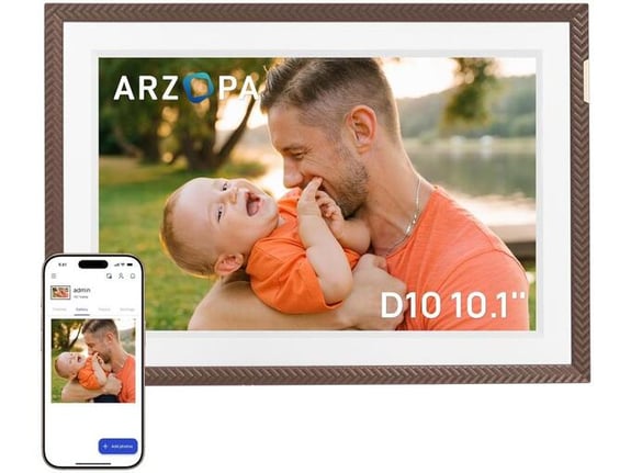 Arzopa Digitalni foto ram 10.1" 32 GB brown