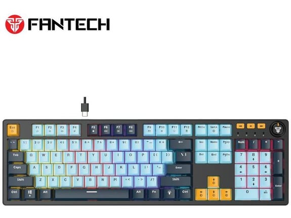 Fantech Žična Gaming tastatura MK893S Atom 107S MIZU Blue