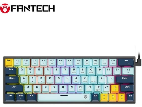 Fantech Žična Gaming tastatura MK874V2 Atom 63 Mizu SkyBlue