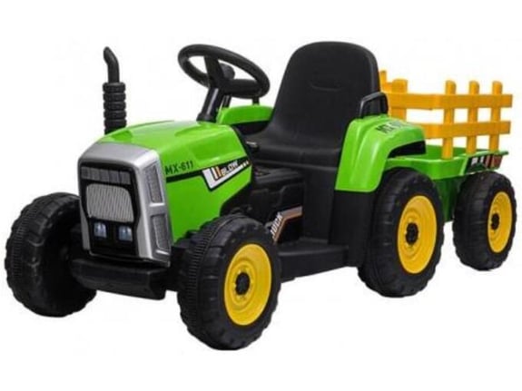 Dečiji električni traktor sa prikolicom 261 12V 2x25W MP3 USB LED