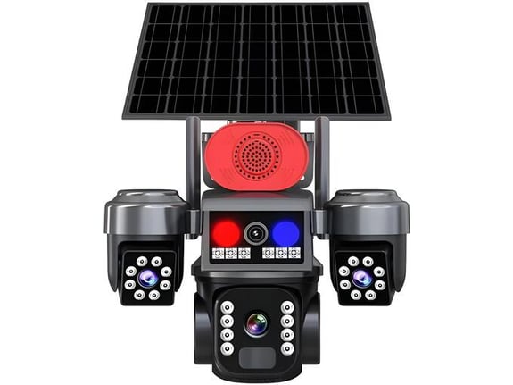 Solarna PTZ Kamera sa Tri Sočiva