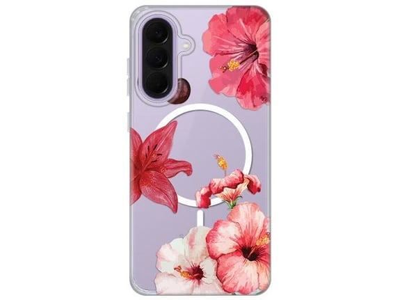 Maska za telefon Samsung Galaxy A37 Hibiscus Print MagSafe