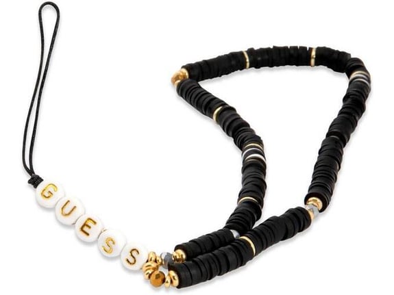 Vezica za mobilni Guess Strap Heishi Beads crna