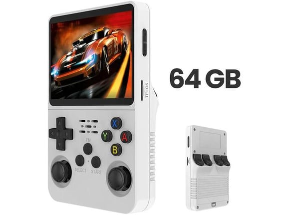 Ručna konzola GAME MASTER R36S 64GB bela