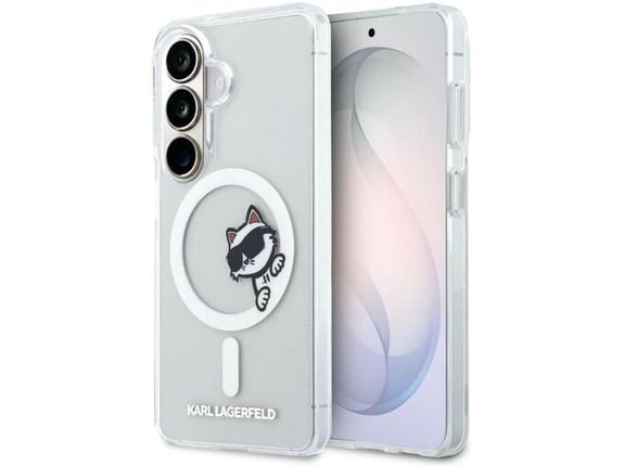 Maska Karl Lagerfeld IML Peekaboo Choupette MagSafe za Samsung S26/ S941B transparent