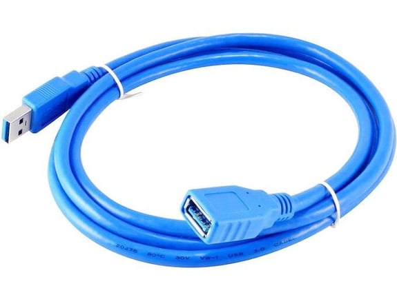 Kabel USB 3.0 M/ F 5m plavi